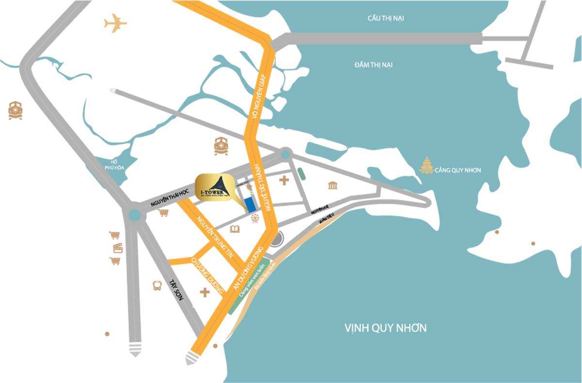 Vi tri Du an I Tower Quy Nhon - I-TOWER QUY NHƠN